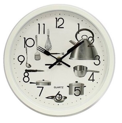 Relógio cozinha em plástico 30cm