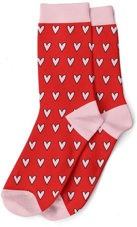 Meias estampadas Funny em polyester 35-42 love