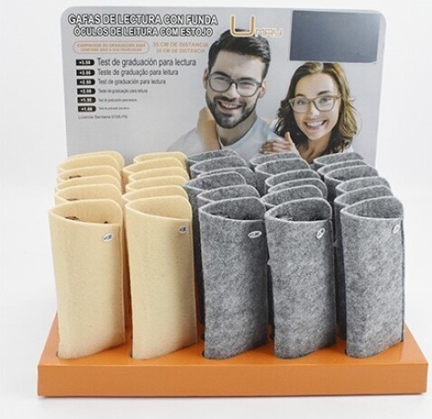 Óculos leitura Unissexo em massa Umay Intelectual bege cinza 3.50 (este artigo implica envio aleatório) - Image 2