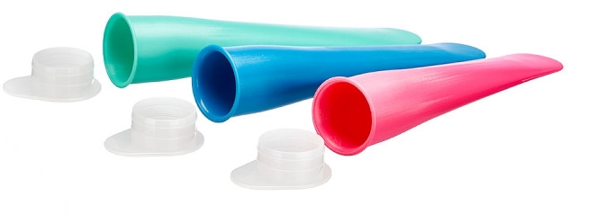 Formas gelado em plástico x 3