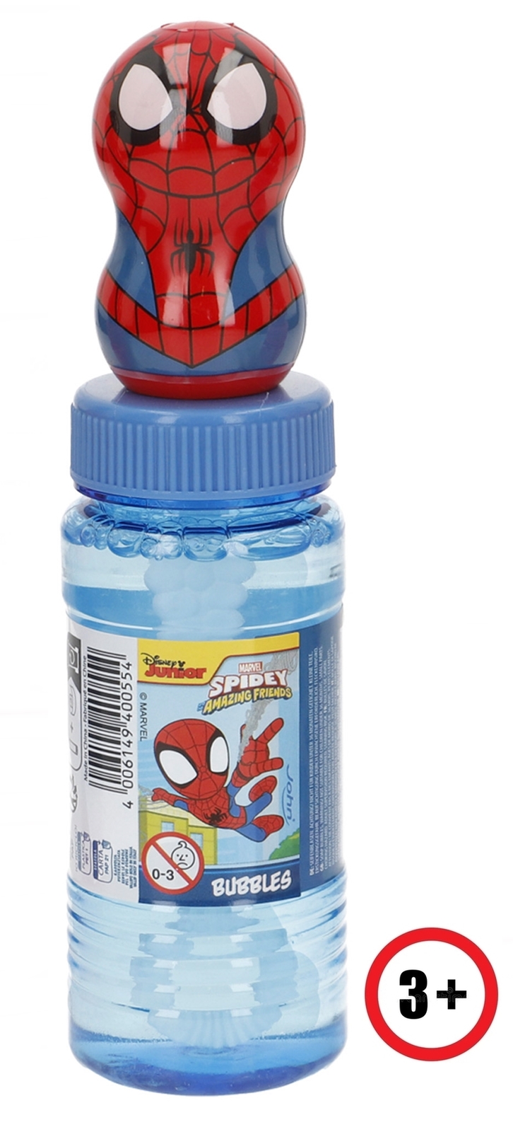 Brinquedo bolas sabão com Topper 3D -Spider Man