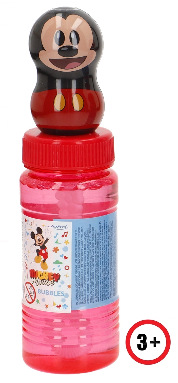 Brinquedo bolas sabão com Topper 3D -Mickey