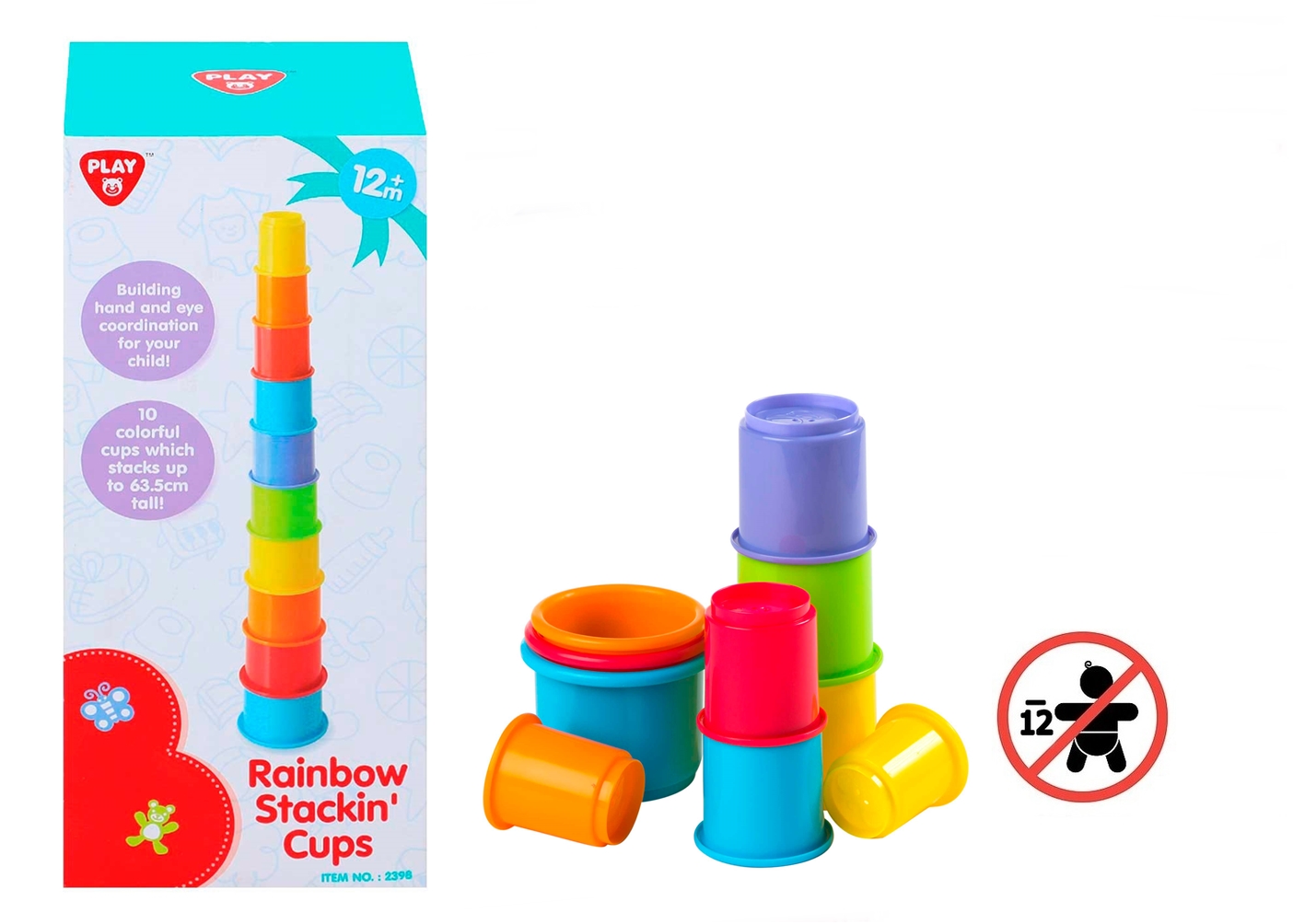 Brinquedo bebé copos empilhados