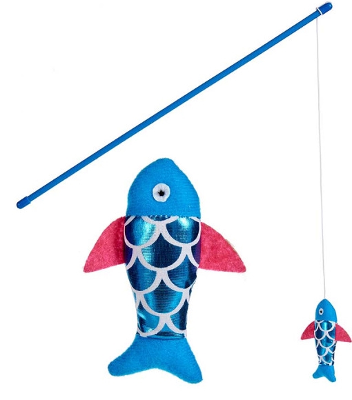 Brinquedo gato vara com peixe (este artigo implica envio aleatório)