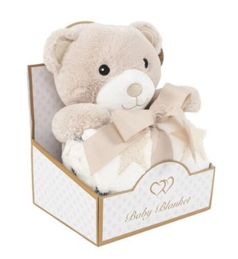 Peluche + manta de viagem CL - Urso - Image 2