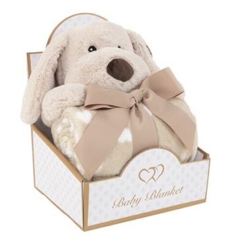 Peluche + manta de viagem CL - Cão