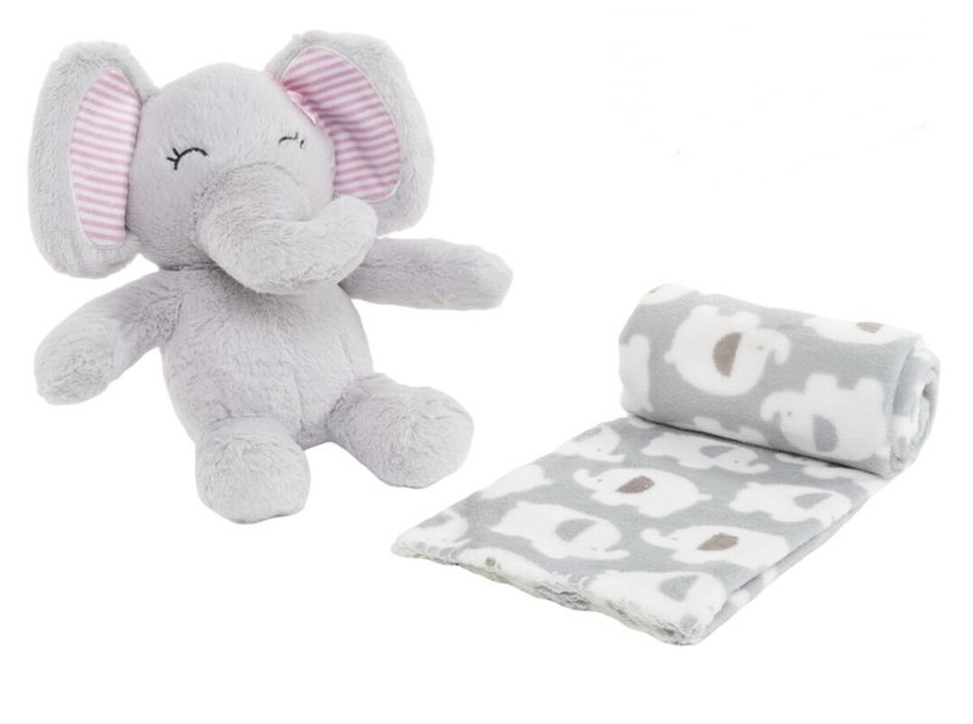 Peluche + manta de viagem CL - Elefante