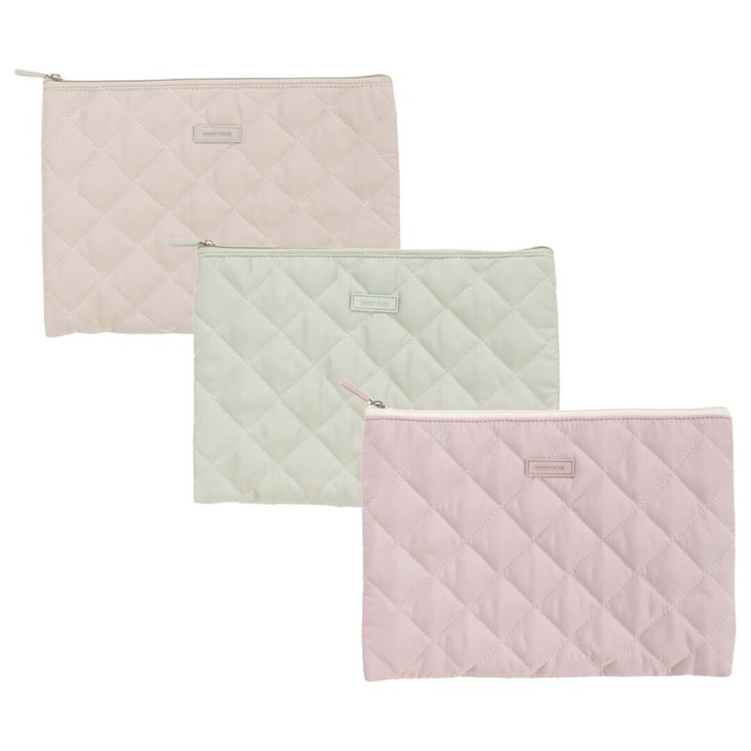 Necessaire plano em polyester CL (preço individual, envio aleatório)