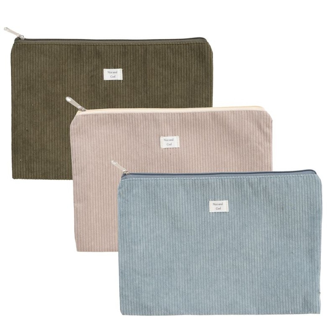 Necessaire plano em polyester CL - New & Cool (preço individual, envio aleatório)