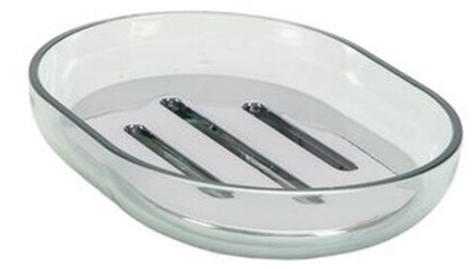 saboneteira WC em plástico transparente