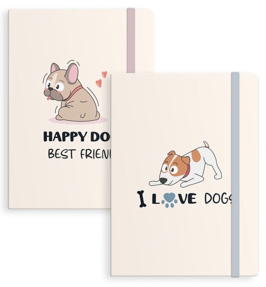 Bloco apontamentos elástico A7 - Dog (preço individual, envio aleatório)