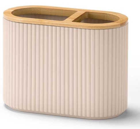 Copo WC duplo AR em plástico e bambu