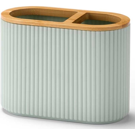 Copo WC duplo AR em plástico e bambu