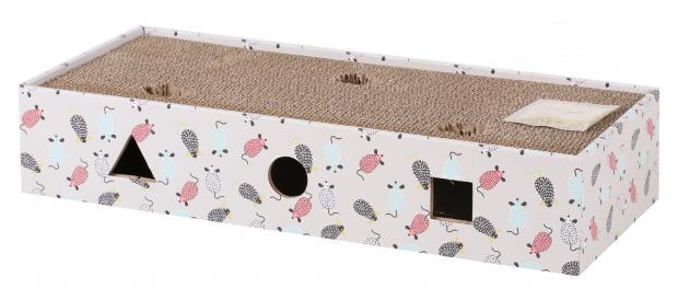 Arranhador gato Kats em caixa cartão -21x48 cm
