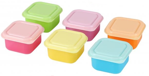 Caixas alimentos em plástico Urban Living - 6x6,5cm - Image 2