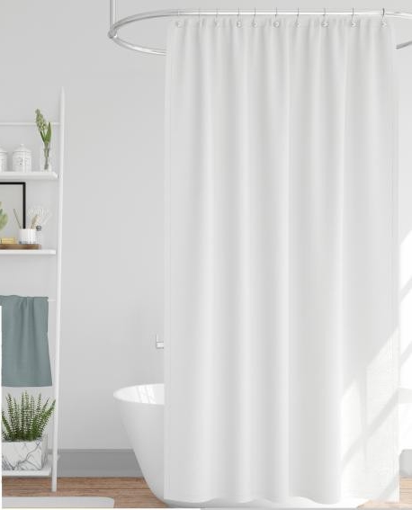 Cortinado WC Urban Living em jaquard 180x200cm - branco - Image 2
