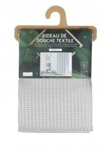 Cortinado WC Urban Living em jaquard 180x200cm - cinza