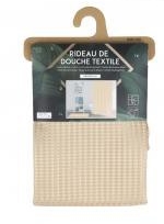 Cortinado WC Urban Living em jaquard 180x200cm - bege