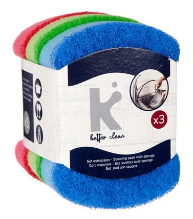 Esponjas loiça Kinvara x 3