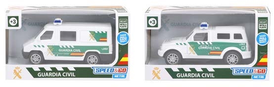 Brinquedo carro pull back Speed & Go escala 1:43 - guarda civil - Image 2