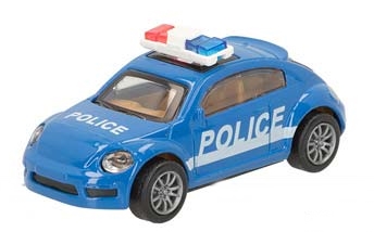 Brinquedo carro pull back escala 1:55 Speed & Go - policia