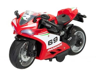 Brinquedo moto pull back Speed & go em metal com som
