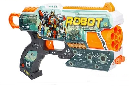 Brinquedo pistola dardos esponja V-Zone 28cm