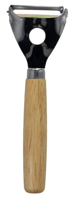 Descascador legumes em bambu inox G - 17cm