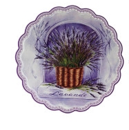 Base quentes em cerâmica cortiça lavanda 20cm