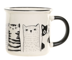 Caneca em cerâmica animais - 340ml