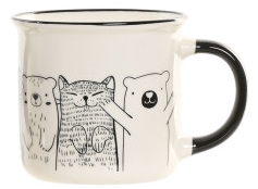 Caneca em cerâmica animais - 340ml