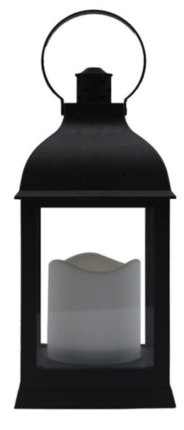 Lanterna árabe Led em PVC 11x24cm