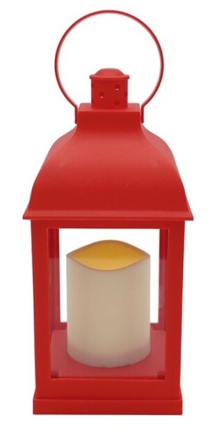 Lanterna árabe Led em PVC 11x24cm