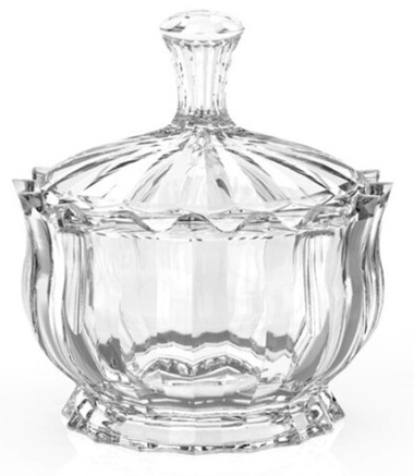 Bomboneira em vidro 11cm MSM