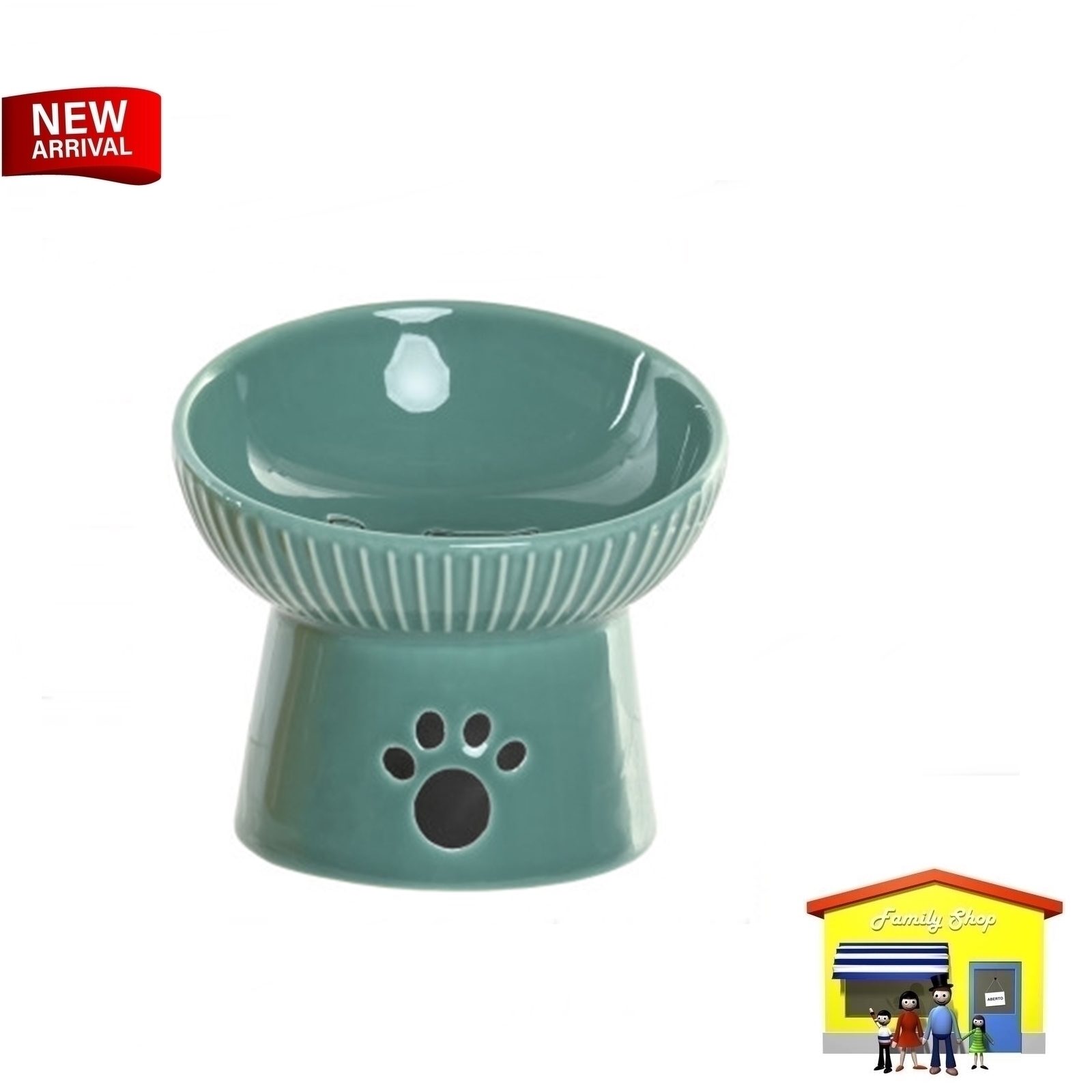 Comedouro cerâmica 13cm