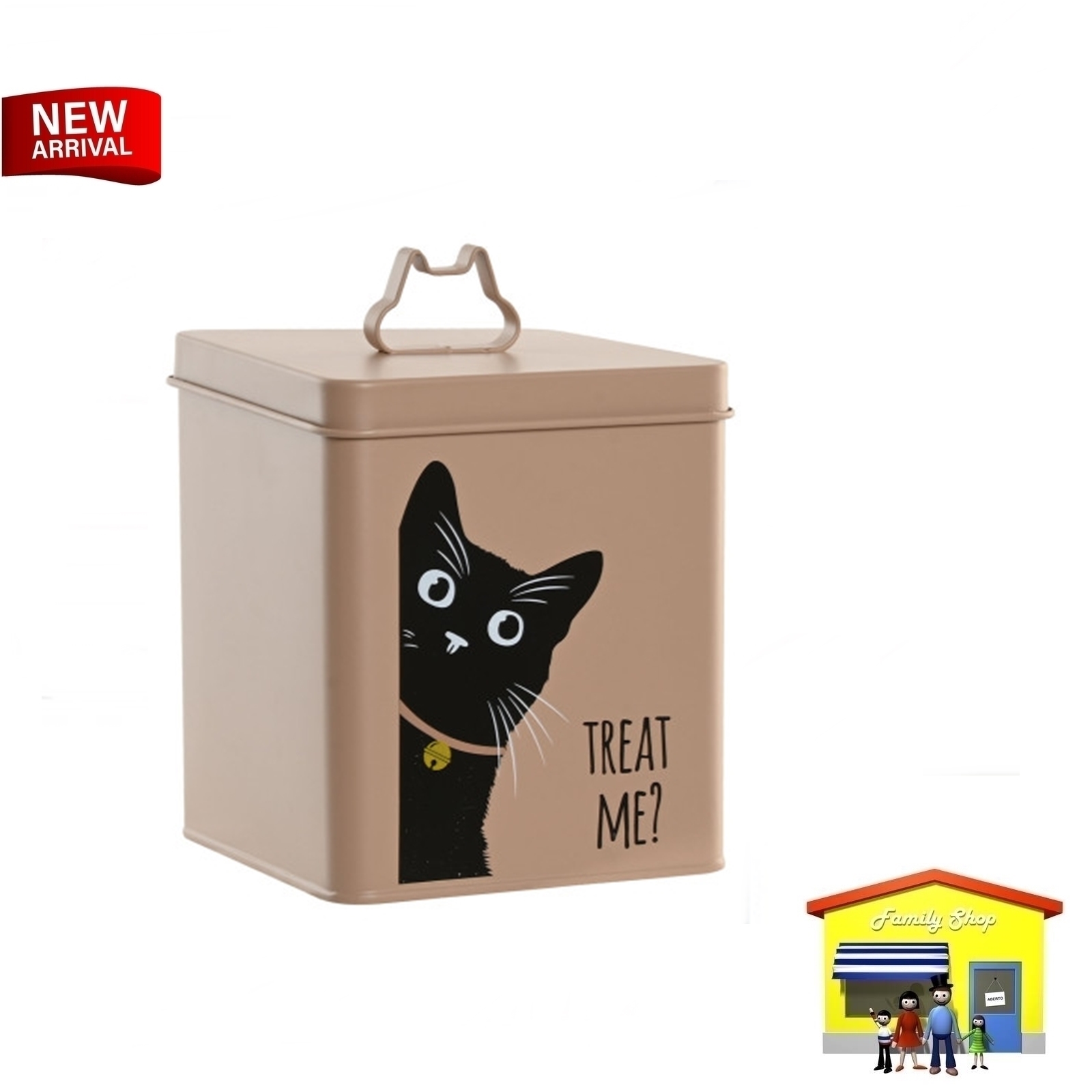 Recipiente comida gato  em metal 15cm