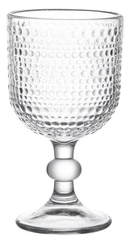 Copos pé alto em vidro bolinhas em caixa 6x390ml - Image 2