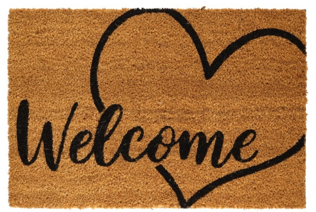 Tapete porta em verga com anti deslizante 40x60cm