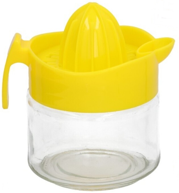 Espremedor citrinos copo vidro pvc