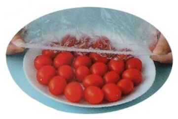 Cobertura alimentos em plástico com elástico 100 unds - Image 2