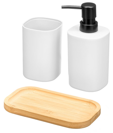 Conjunto WC Berilo em plástico e bambu