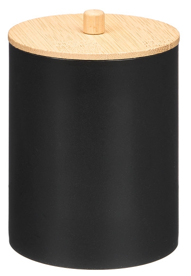 Porta algoda Berilo em plástico e bambu