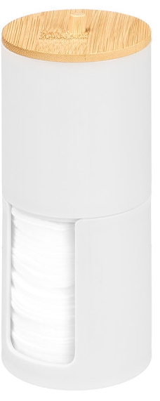 Porta discos desmaquilhantes Berilo em plástico e bambu