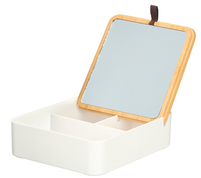 Organizador multiusos Berilo em plástico e bambu