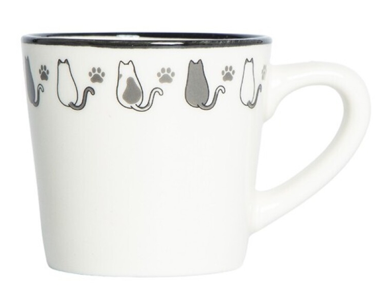 Chávena café Nauel em cerâmica Gatos - 90ml