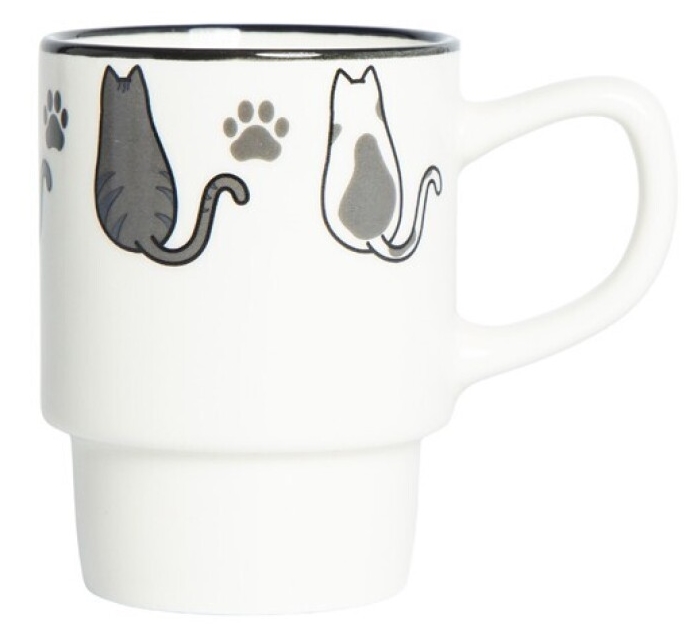 Chávena café Nauel em cerâmica Gatos - 180ml