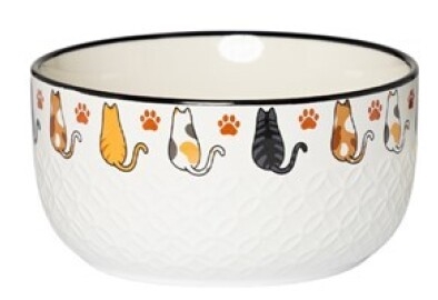 Taça Nauel em cerâmica Gatos - 530ml