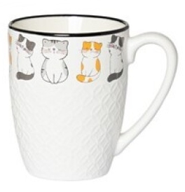 Caneca Nauel em cerâmica Gatos 380ml