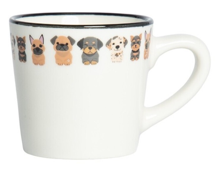Chávena café Nauel em cerâmica cães - 90ml