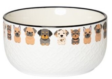 Taça Nauel em cerâmica Cães - 530ml